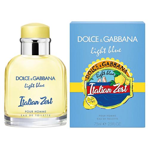Dolce & Gabbana Light Blue Italian Zest Limited Edition For Men 75ml /  2.5oz - Light Blue